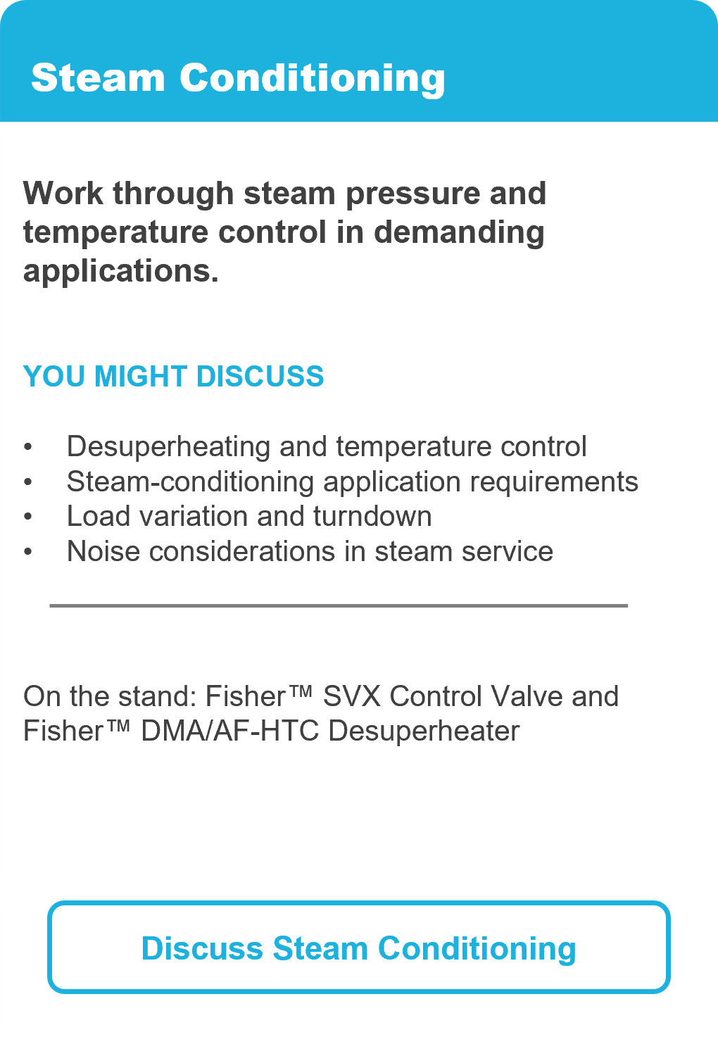 Discover Steam Conditioning