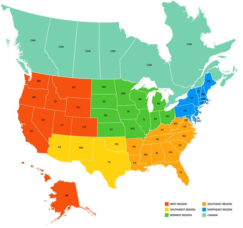 US and CAN Regions