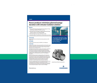 Sempell™  reheater isolation