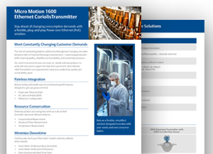 The 1600 Transmitter allows you to meet constantly changing consumer demands