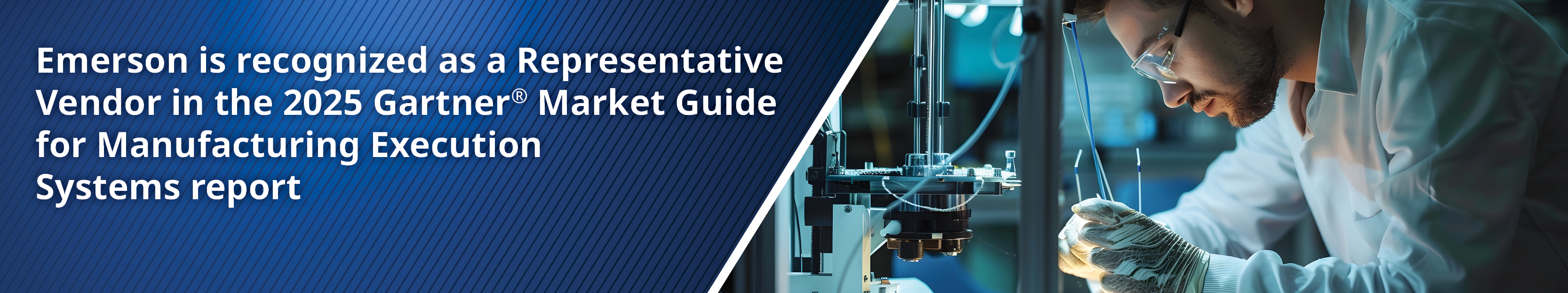 Emerson is recognized as a Representative Vendor in the 2025 Gartner Market Guide for Manufacturing Execution Systems report