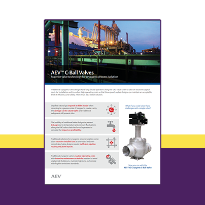 AEV™ 2XC Cryogenic C-Ball Valves
