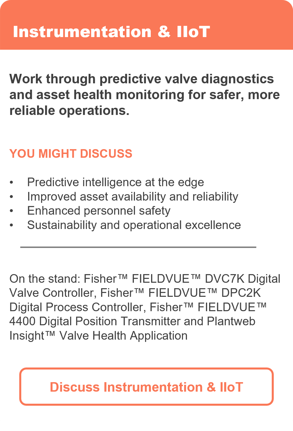 Discuss Instrumentation & IIoT